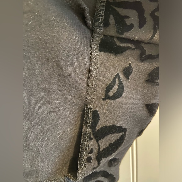 Free People Black Rose Burnout Velvet Whimsigoth Bodycon Dress S - Picture 6 of 11